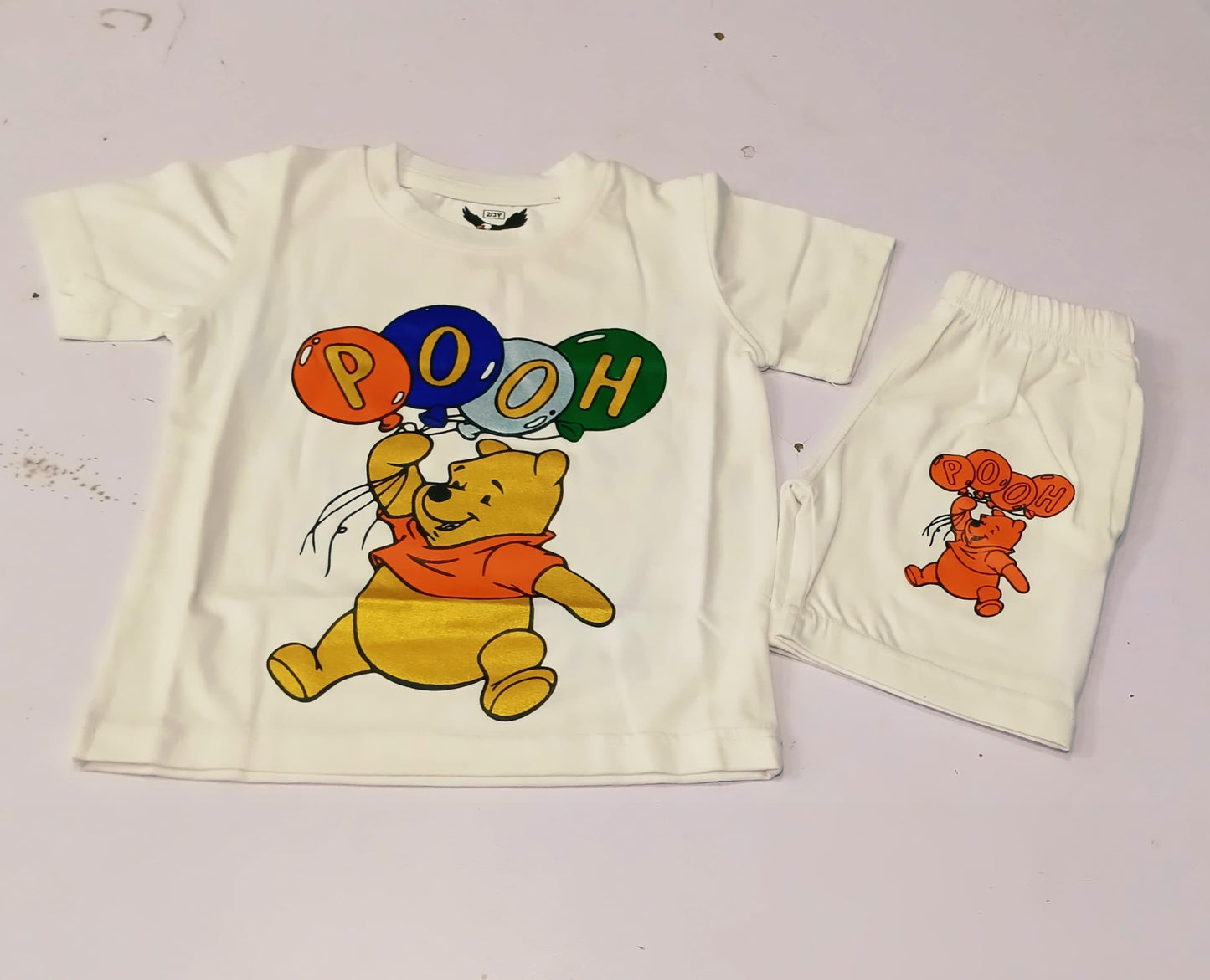 Toddler Boys Winnie the Pooh T-Shirt and Shorts Set - White