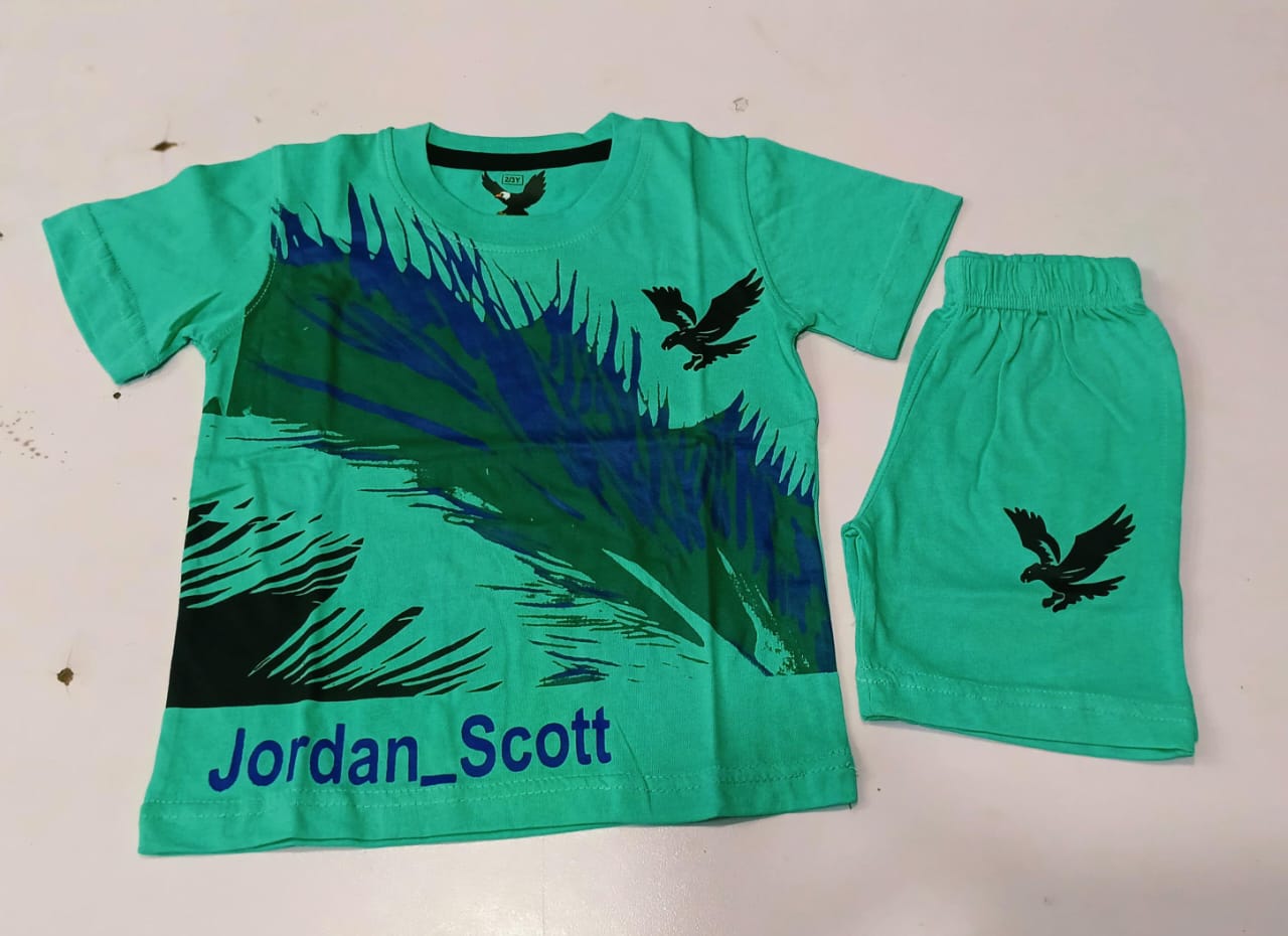 Toddler Boys Jordan Scott Eagle Graphic T-Shirt and Shorts Set - Green